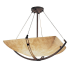 Justice Design Group Clouds 28" Wide Bowl LED Pendant Dark Bronze