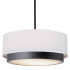Justice Design Group Tate 16" Wide LED Pendant Matte Black