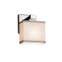 Justice Design Group Textile 6.5" Regency 1 Light ADA Compliant Wall Sconce Polished Chrome