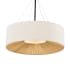 Justice Design Group Warren 8 Light 36" Wide Suspension Pendant Matte Black / Cream