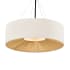 Justice Design Group Warren 8 Light 48" Wide Suspension Pendant Matte Black / Cream