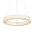 Justice Design Group Medley 24" Wide Ring Chandelier Brushed Brass / Faux Alabaster
