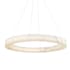 Justice Design Group Medley 42" Wide Ring Chandelier Brushed Brass / Faux Alabaster