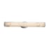Justice Design Group LumenAria Single Light 28" Wide Integrated 3000K LED Bath Bar with Tan Faux Alabaster Resin Shade - ADA Compliant Brushed Nickel