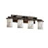 Justice Design Group LumenAria 29" Dakota 4 Light Bathroom Vanity Light Dark Bronze