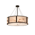 Justice Design Group Tribeca 8 Light 48" Wide Drum Chandelier Dark Bronze
