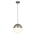 Justice Design Group Fusion 10" Wide Mini Pendant Brushed Nickel