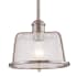Justice Design Group Revere 9" Wide Mini Pendant Brushed Nickel