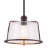 Justice Design Group Revere 12" Wide Pendant Dark Bronze