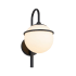 Justice Design Group Saturn 15" Tall Wall Sconce with Opal Artisan Glass Shade Matte Black