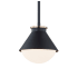 Justice Design Group Ravelle 7" Wide Outdoor Mini Pendant Matte Black / Opal Glass