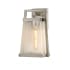 Justice Design Group Fusion 14" Tall Outdoor Wall Sconce Brushed Nickel