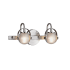 Justice Design Group Conduit 2 Light 16" Wide Bathroom Vanity Light Brushed Nickel