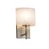 Justice Design Group Fusion 6.5" Union 1 Light LED Wall Sconce Brushed Nickel