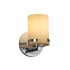 Justice Design Group Atlas Single Light 5" Wide Bathroom Sconce Polished Chrome