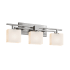 Justice Design Group Fusion 26" Aero 3 Light LED Vanity Light Brushed Nickel