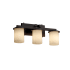 Justice Design Group Fusion 21" Dakota 3 Light Bathroom Vanity Light Dark Bronze