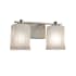 Justice Design Group Veneto Luce 2 Light 15" Wide Bathroom Vanity Light Brushed Nickel