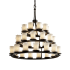 Justice Design Group Veneto Luce 36 Light 3 Tier Chandelier Dark Bronze