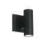 Justice Design Group Portico 2 Light 7" Tall LED Outdoor Wall Sconce Matte Black