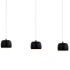 Justice Design Group Frascati 3 Light 26" Wide 3000K LED Linear Multi Pendant Fixture Matte Black