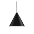 Justice Design Group Conos 14" Wide Pendant Matte Black / White