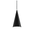 Justice Design Group Conos 7" Wide Mini Pendant Matte Black / White