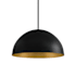 Justice Design Group Elias 14" Wide Pendant Matte Black / Champagne Gold
