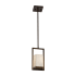 Justice Design Group Porcelina 6" Wide LED Outdoor Mini Pendant Dark Bronze