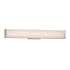 Justice Design Group Porcelina Single Light 28-1/2" Wide Integrated 3000K LED Bath Bar with Wavy Faux Porcelain Resin Shade - ADA Compliant Brushed Nickel