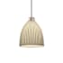 Justice Design Group Impala 11" Wide Pendant Brushed Nickel