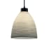 Justice Design Group Porcelina 10.5" Tapered Cylinder Pendant Dark Bronze