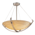 Justice Design Group Porcelina 24" Round Bowl Pendant Brushed Nickel