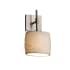 Justice Design Group Limoges 11" Tall Wall Sconce Brushed Nickel