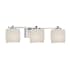 Justice Design Group Limoges 3 Light 27" Wide Bathroom Vanity Light Polished Chrome