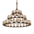 Justice Design Group Limoges 45 Light 3 Tier Chandelier Dark Bronze
