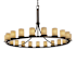 Justice Design Group Limoges 60" Wide Ring Chandelier Dark Bronze