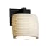 Justice Design Group Limoges Single Light 7-3/4" Tall Wall Sconce with Translucent Porcelain Shade - ADA Compliant Matte Black