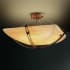 Dark Bronze finish with (-25) Square Bowl and Wave shade option