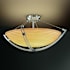 Brushed Nickel finish with (-35) Round Bowl and Sawtooth shade option
