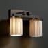 Dark Bronze finish with (-10) Cylinder with Flat Rim and Pleated shade option