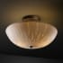 Dark Bronze finish with (-35) Round Bowl and Oval shade option