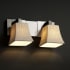 Brushed Nickel with Oval Shades finish with (-40) Square Flared shade option