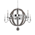 Kalco Sharlow 5 Light 1 Tier Chandelier Chrome