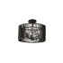 Kalco Morre 3 Light 16" Wide Semi-Flush Drum Ceiling Fixture Black Iron