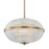 Kalco Portland 16" Wide LED Pendant Winter Brass