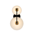 Kalco Redding 2 Light 16" Tall LED Wall Sconce Matte Black / White / Brass