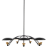 Kalco Redding 7 Light 38" Wide LED Chandelier Matte Black / White / Brass