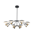 Kalco Redding 12 Light 45" Wide LED Chandelier Matte Black / White / Brass