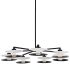 Kalco Fresno 34" Wide LED Chandelier White / Matte Black